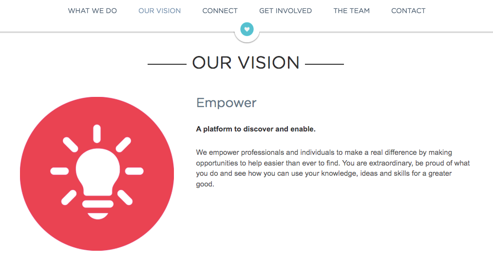 business vision stated on a company's website business vision stated on a company's website
